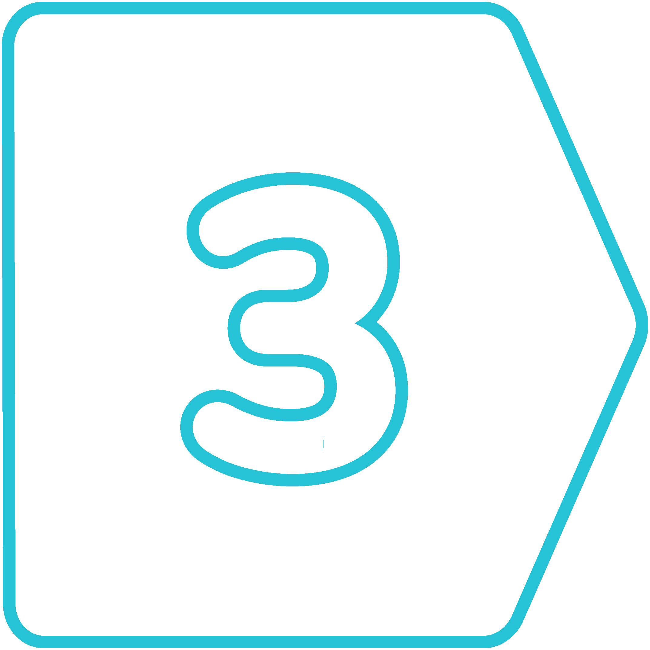 number-3-blue